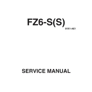 2004 Yamaha FZ6-S FZ6-SS Service Manual PDF Download - FZ6S FZ6SS Repair Workshop Guide