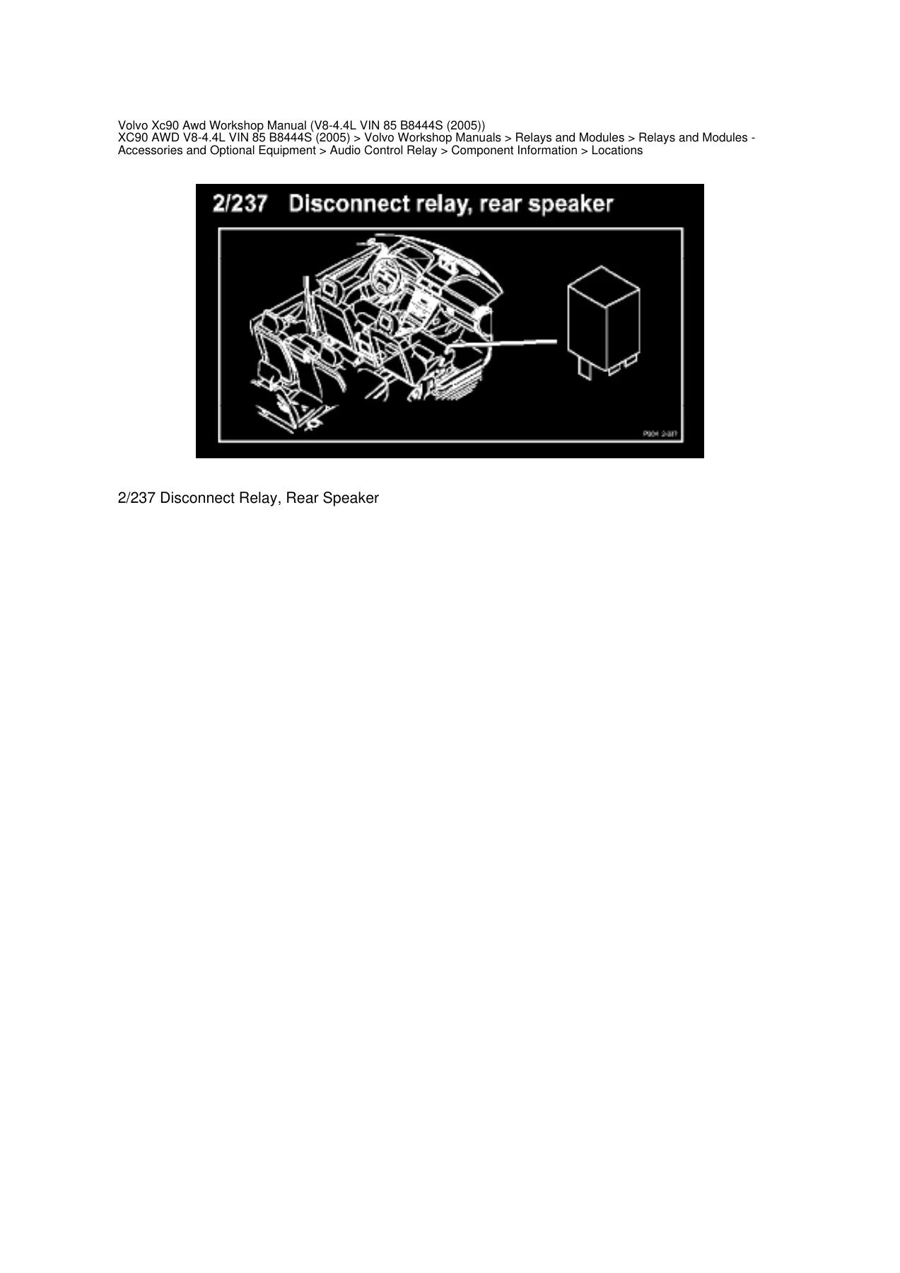 2005 Volvo XC90 AWD V8 4.4L Factory Workshop Manual - Complete Service & Repair Guide - Image 2