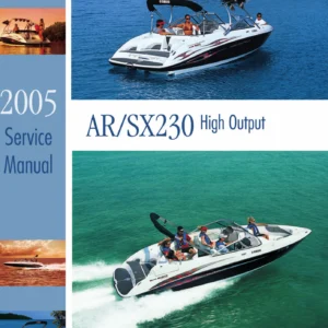 2005 Yamaha AR230 SX230 High Output Jet Boat Service Manual