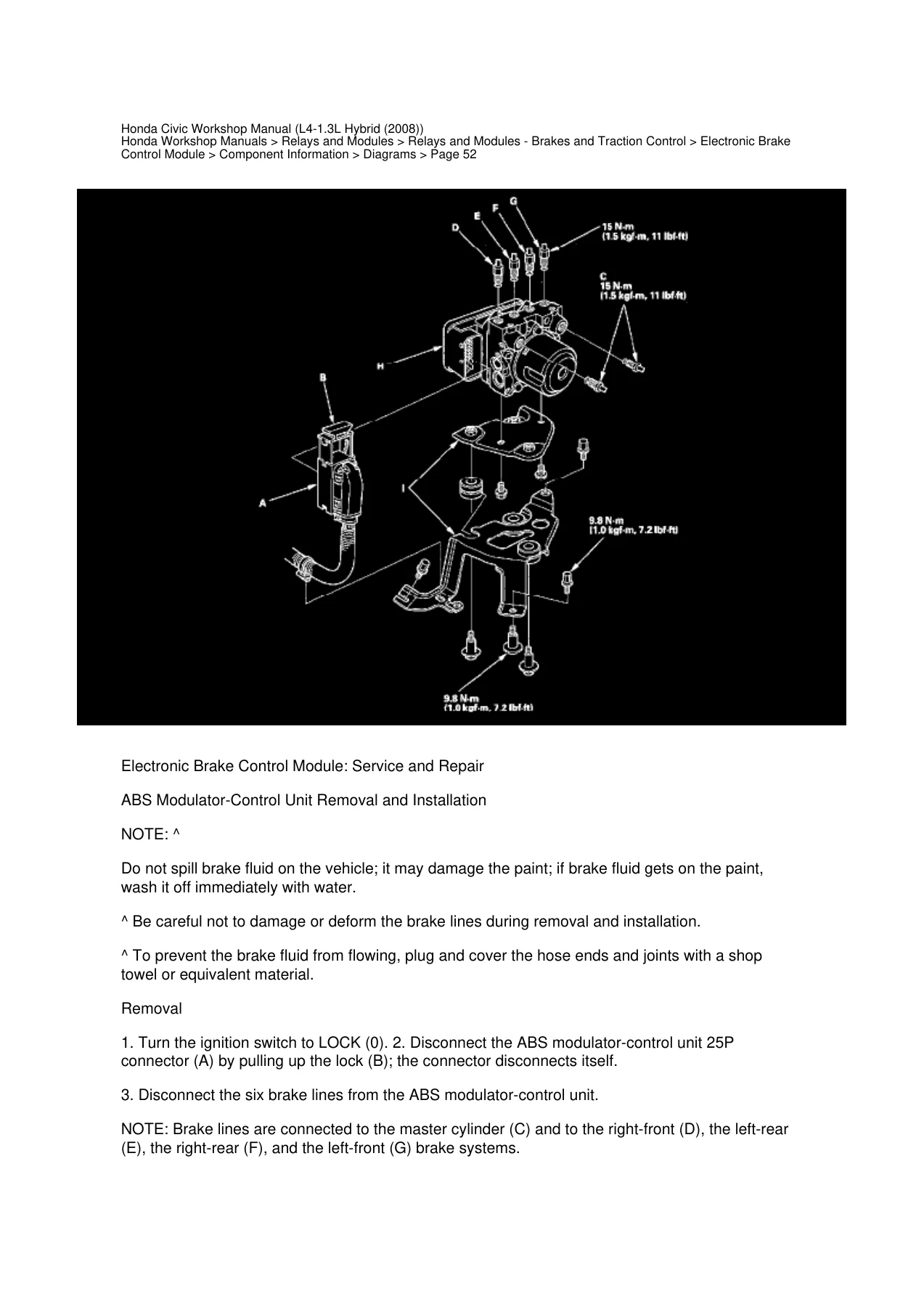 2008 Honda Civic 1.3L Hybrid Factory Workshop Manual PDF - Image 2