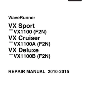 2010-2015 Yamaha WaveRunner VX Sport, VX Cruiser, VX Deluxe VX1100 Repair Manual