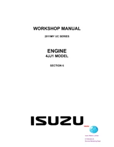 2011 Isuzu UC Series 4JJ1 Diesel Engine Workshop Manual - Section 6