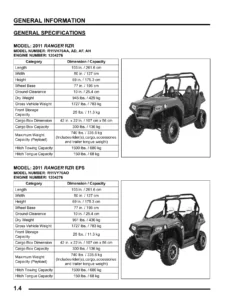 2011 Polaris Ranger RZR 800 Service Manual - RZR S, RZR 4 & EPS Repair Guide PDF