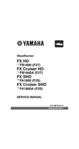 2012 Yamaha WaveRunner FX HO FX Cruiser HO FX SHO FX Cruiser SHO Service Manual