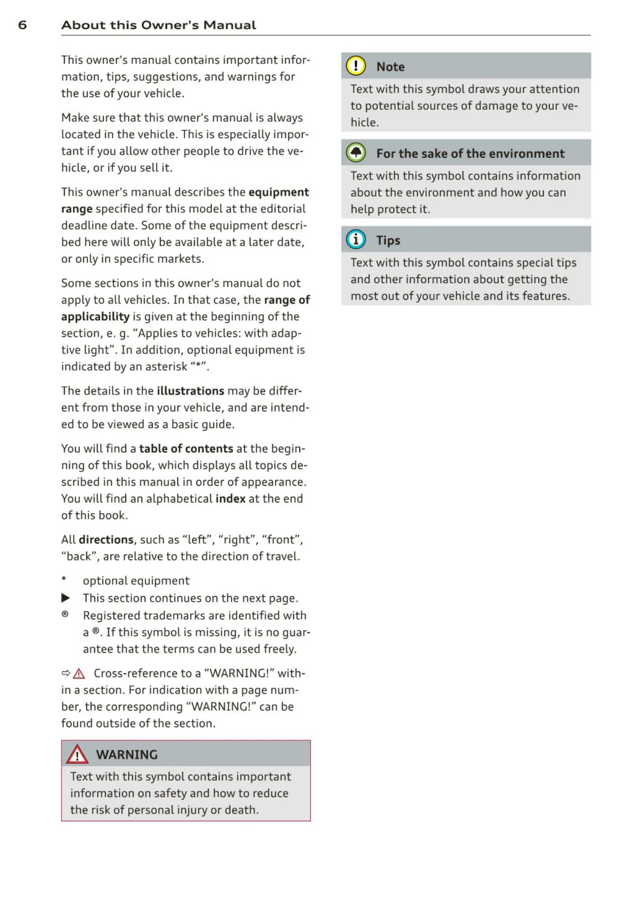 2013 Audi Q7 Owner's Manual US Edition - Complete PDF - Image 2