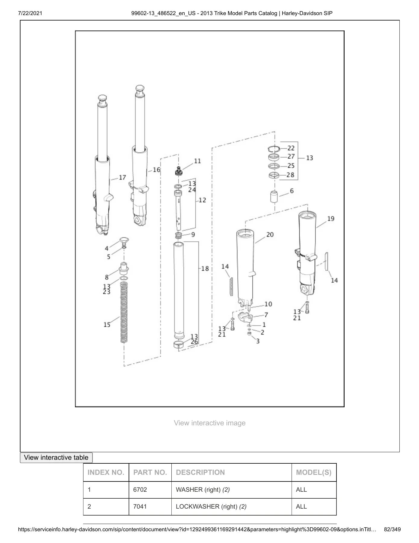 2013 Harley-Davidson Tri Glide Trike Model Parts Catalog 99602-13 PDF - Image 3