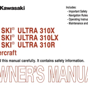 2013 Kawasaki Jet Ski Ultra 310X 310LX 310R Owner's Manual PDF Download