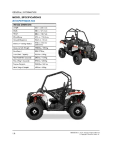 2014-2016 Polaris ACE Service Manual PDF - 325 570 900 Repair Guide