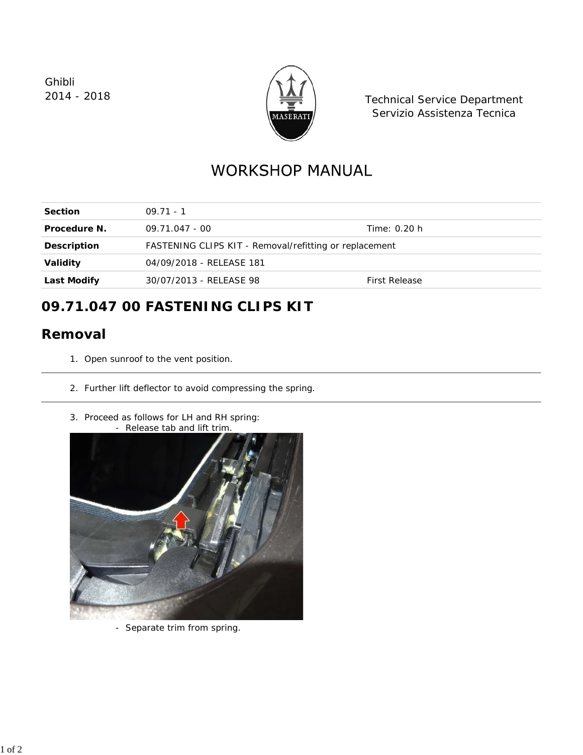 2014-2018 Maserati Ghibli M157 Workshop Service Repair Manual PDF - Image 3