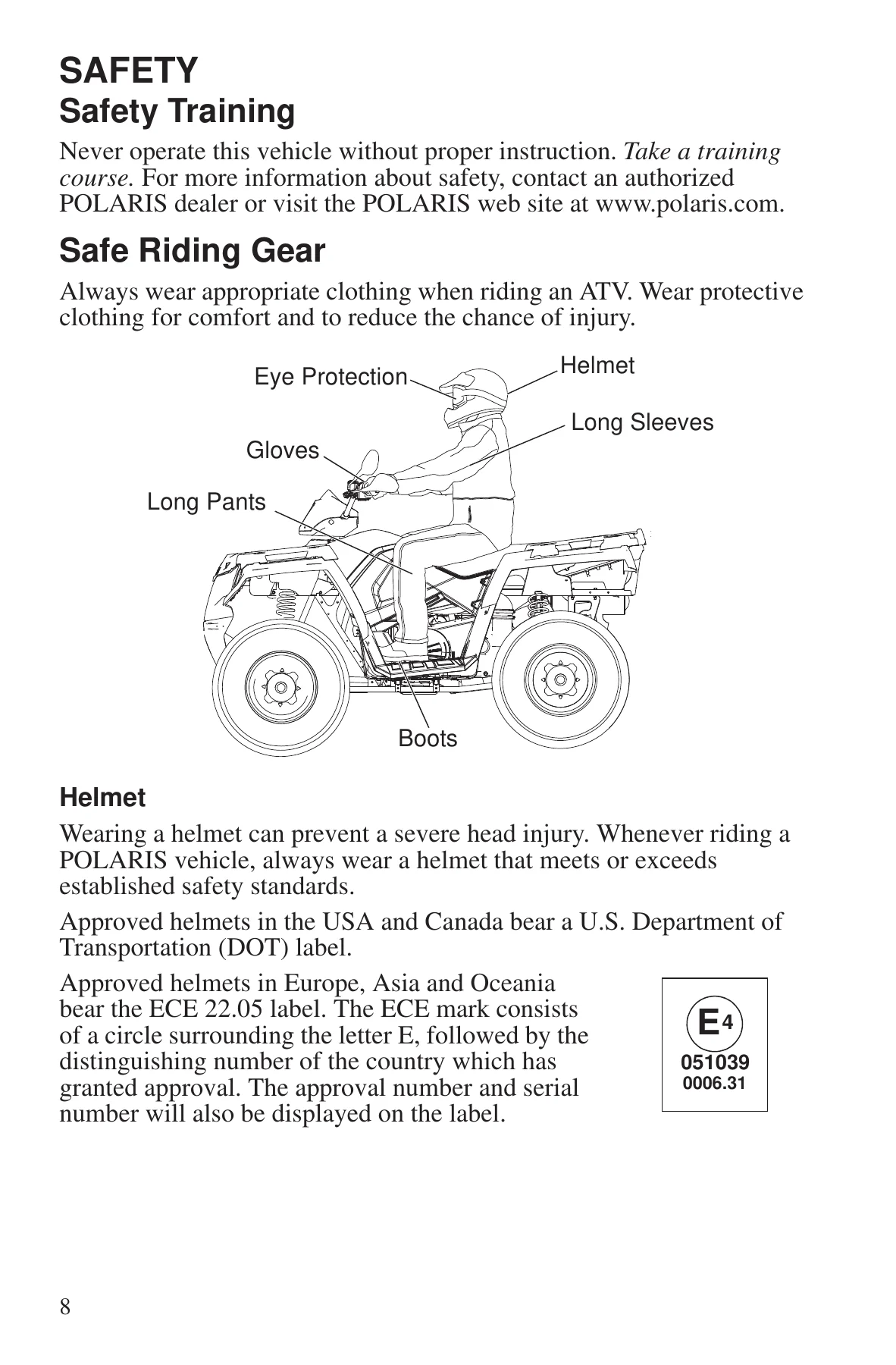 2014 Polaris Sportsman Forest 570 EFI/EPS Owner's Manual PDF - Image 2