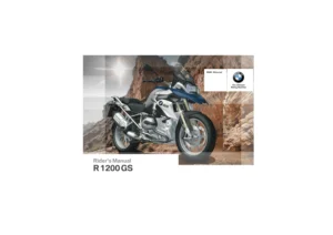 2015 BMW R 1200 GS Motorcycle Rider's Manual