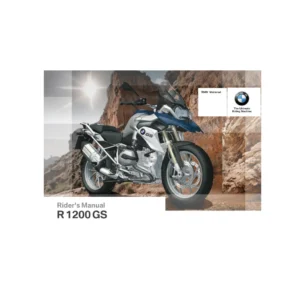 2015 BMW R 1200 GS Motorcycle Rider's Manual