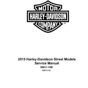 2015 Harley-Davidson Street Models Service Manual - XG500 XG750 Repair Guide PDF