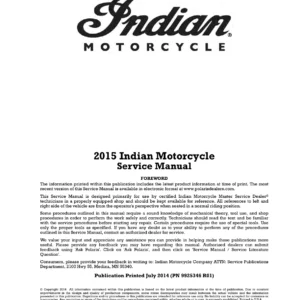 2015 Indian Scout Service Manual PDF – Factory Workshop Repair Guide 9925346 R01