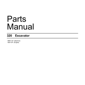 2018 Caterpillar 320 Excavator Parts Manual - M0090829-00 PDF