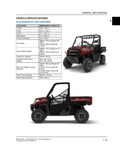 2018 Polaris Ranger XP 1000 Service Manual - Complete Workshop Repair Guide