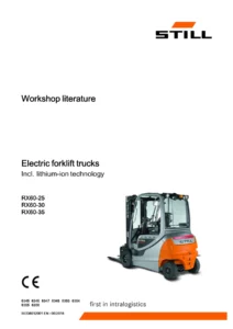 2018 STILL RX60-25 RX60-30 RX60-35 Electric Forklift Workshop Manual - PDF Download
