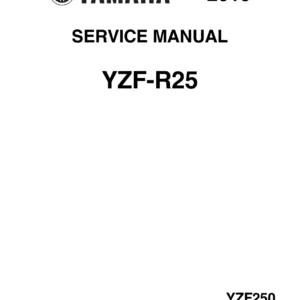 2019-2020 Yamaha YZF-R25 Service Manual - YZF250 Repair & Maintenance Guide PDF