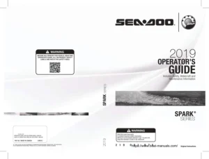 2019 Sea-Doo Spark Series Operator's Guide - PWC Owner's Manual PDF