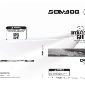 2019 Sea-Doo Spark Series Operator's Guide - PWC Owner's Manual PDF