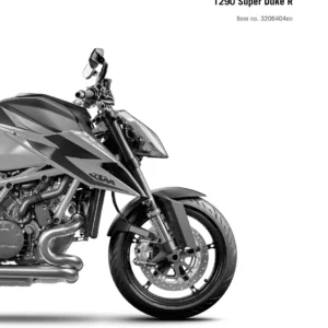 2020 KTM 1290 Super Duke R Repair Manual 3206404en - PDF