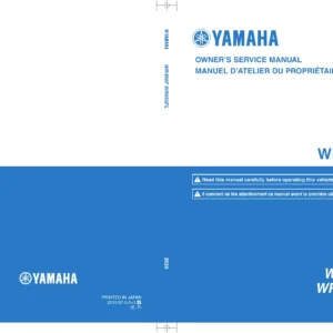 2020 Yamaha WR450F WR450FL Owner's Service Manual B7R-28199-71