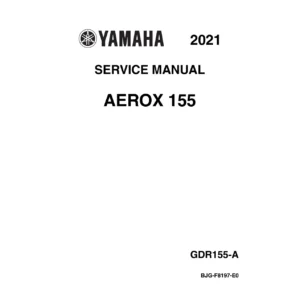 2021 Yamaha Aerox 155 Service Manual - Full Workshop PDF