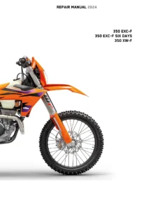 2024 KTM 350 EXC-F, 350 EXC-F Six Days & 350 XW-F Repair Manual PDF