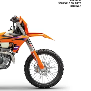 2024 KTM 350 EXC-F, 350 EXC-F Six Days & 350 XW-F Repair Manual PDF