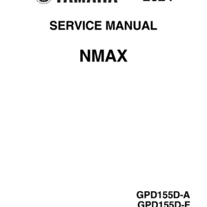 2024 Yamaha NMAX GPD155D-A GPD155D-F Service Manual