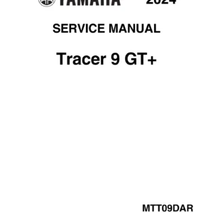 2024 Yamaha Tracer 9 GT+ Service Manual BLG-28197-70-E0
