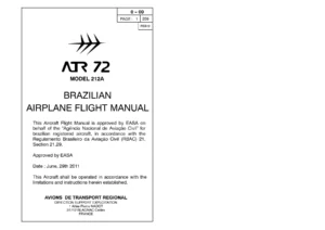 ATR 72-212A Aircraft Flight Manual (AFM) - 600 Version PDF Download