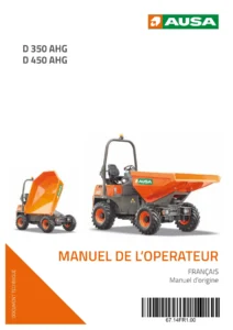 AUSA D 350 AHG D 450 AHG Manuel de l'opérateur Français PDF - 67.14FR1.00