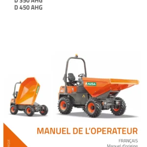 AUSA D 350 AHG D 450 AHG Manuel de l'opérateur Français PDF - 67.14FR1.00