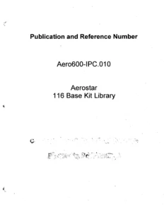 Aerostar 600/601/601P/602P/700P Illustrated Parts Catalog - PDF Manual