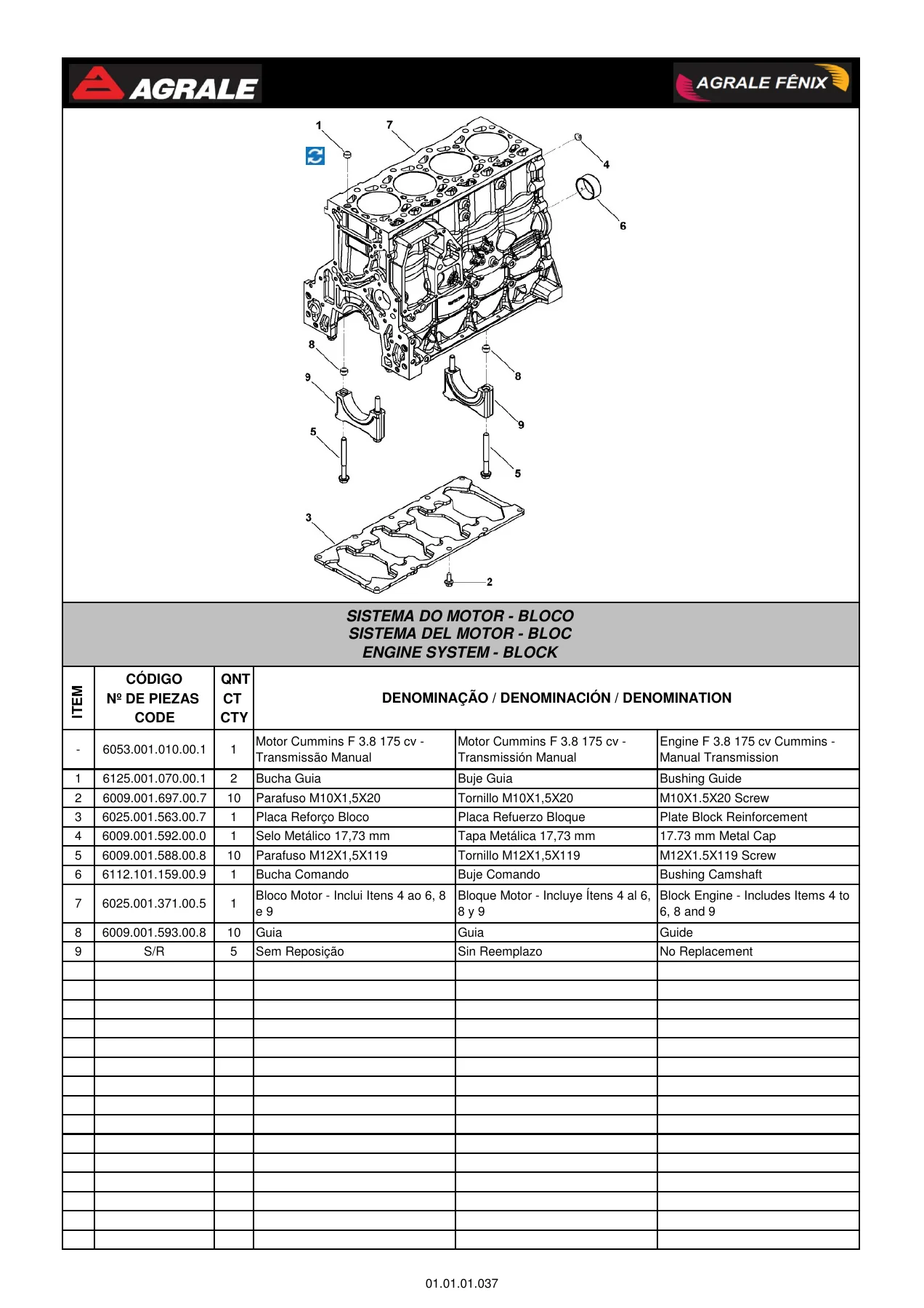 Agrale A10000-F 3.8 Euro VI Truck Parts Catalog Manual (1st Edition) - Image 2