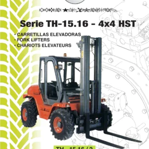 Agria TH-15.16 4x4 HST Forklift Spare Parts Catalogue - PDF Download