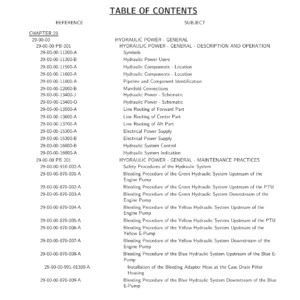 Airbus A318 A319 A320 A321 - Chapter 29 Hydraulic Power Maintenance Manual Rev 40 (2012) PDF