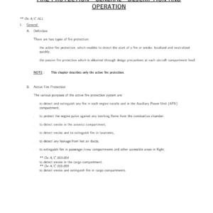 Airbus A318/A319/A320/A321 Fire Protection Maintenance Manual - PDF Download