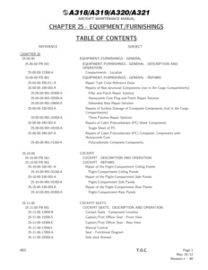 Airbus A318/A319/A320/A321 Maintenance Manual - Chapter 25 Equipment & Furnishings - AES Rev 40 (2012) PDF