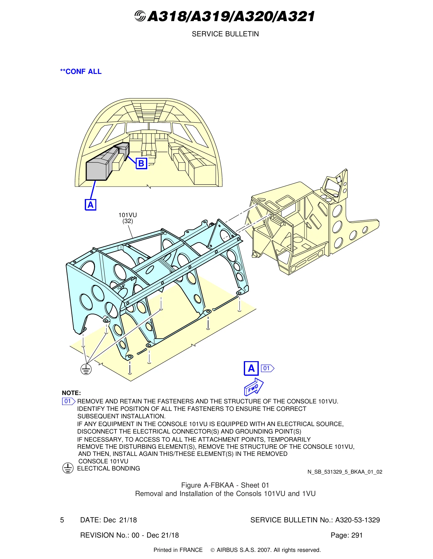 Airbus A318 A319 A320 A321 Windshield Frame Service Bulletin A320-53-1329 - PDF - Image 3