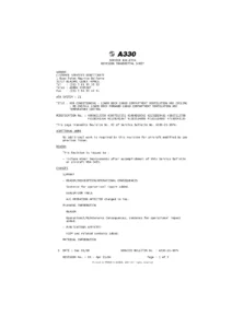 Airbus A330-243 Lower Deck Cargo Ventilation Service Bulletin A330-21-3074 Rev 03