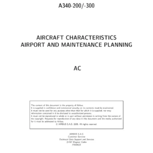 Airbus A340-200 A340-300 Aircraft Characteristics Airport and Maintenance Planning Manual - PDF