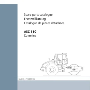 Ammann ASC 110 Cummins Spare Parts Catalog 4-P07282CU-ML - PDF