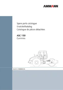 Ammann ASC 150 Cummins Tier 3 Single Drum Roller Spare Parts Catalogue - 4-P288000CU-ML