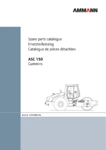 Ammann ASC 150 Cummins Tier 4i Single Drum Roller Spare Parts Catalogue - 4-P07268CU-ML