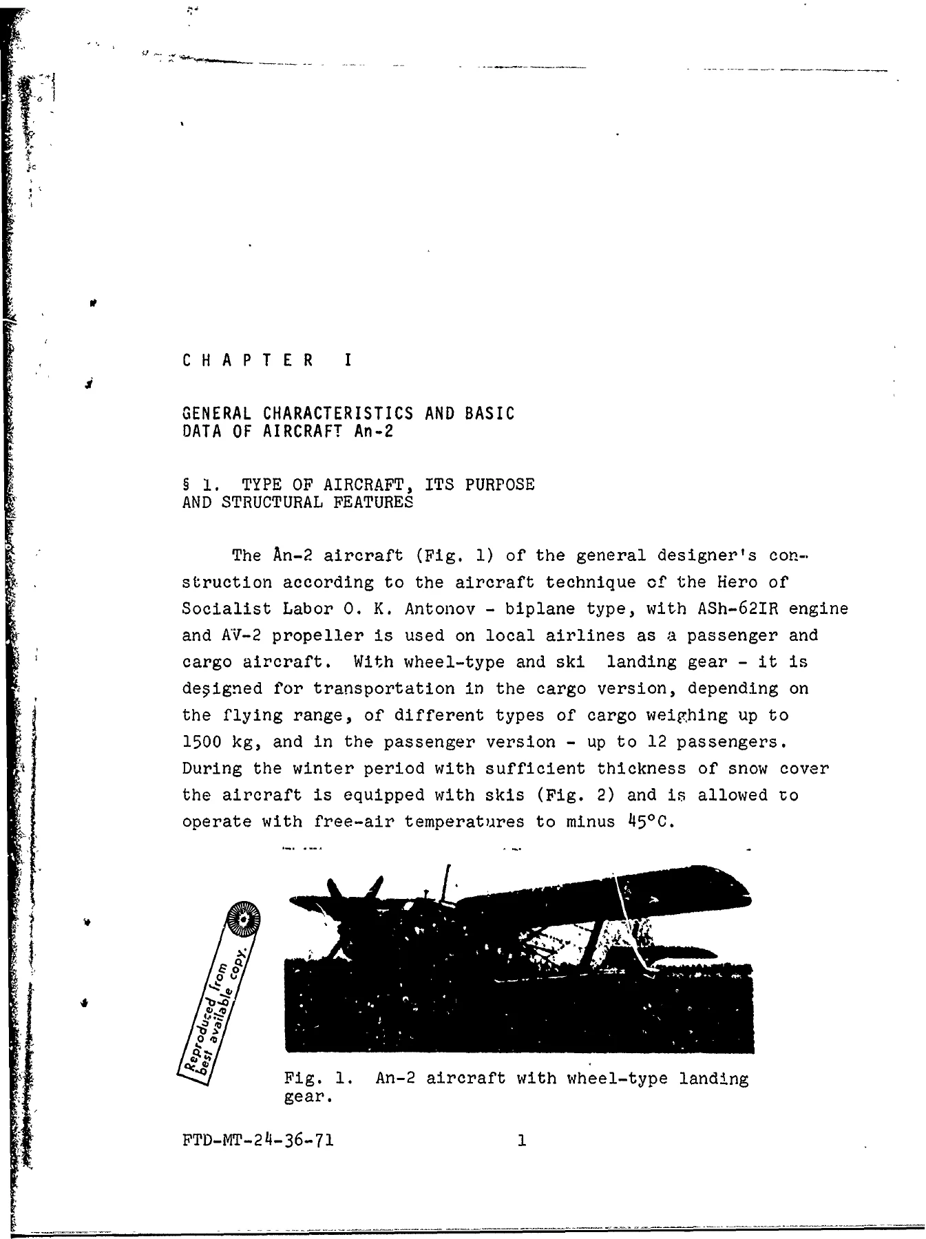 An-2 Aircraft Flight Manual - An-2V An-2P An-2M Operations & Maintenance Guide PDF - Image 2