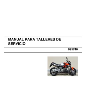 Aprilia SL 750 Shiver ABS Manual de Taller 895746 - Guía Completa de Servicio y Reparación