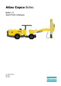 Atlas Copco Boltec S Spare Parts Catalogue 8999 2750 00 Rev. 001 PDF