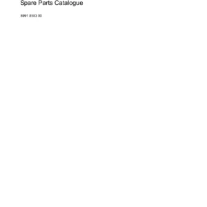 Atlas Copco Boomer 104 Spare Parts Catalogue 8991 8583 00 PDF